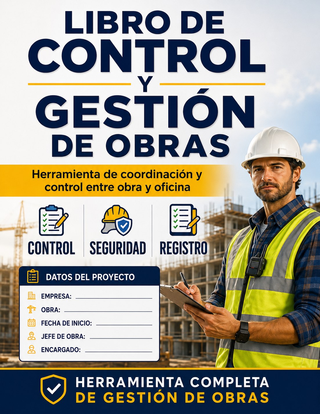 Portada del Libro de Control y Gestión de Obras